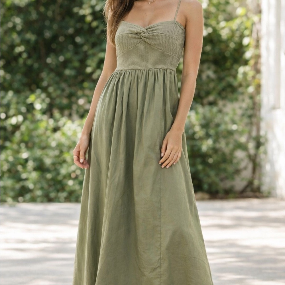 Workshop Republic Clothing Olive Maxi Dress